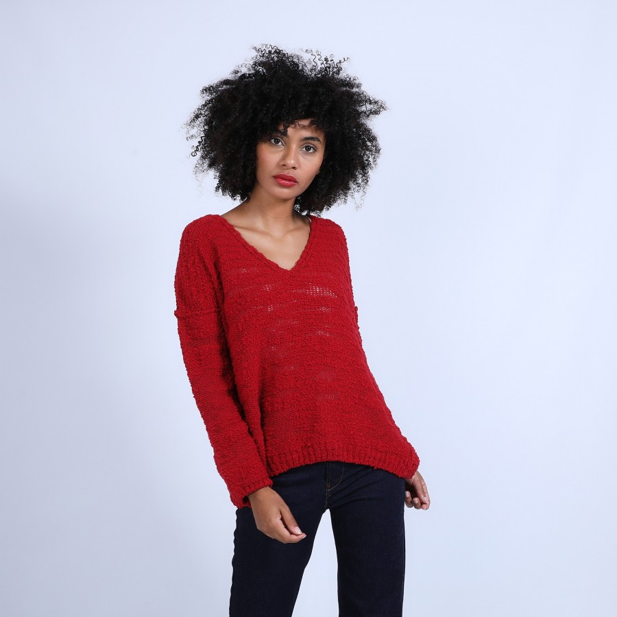Pull ovesize col V - Sari