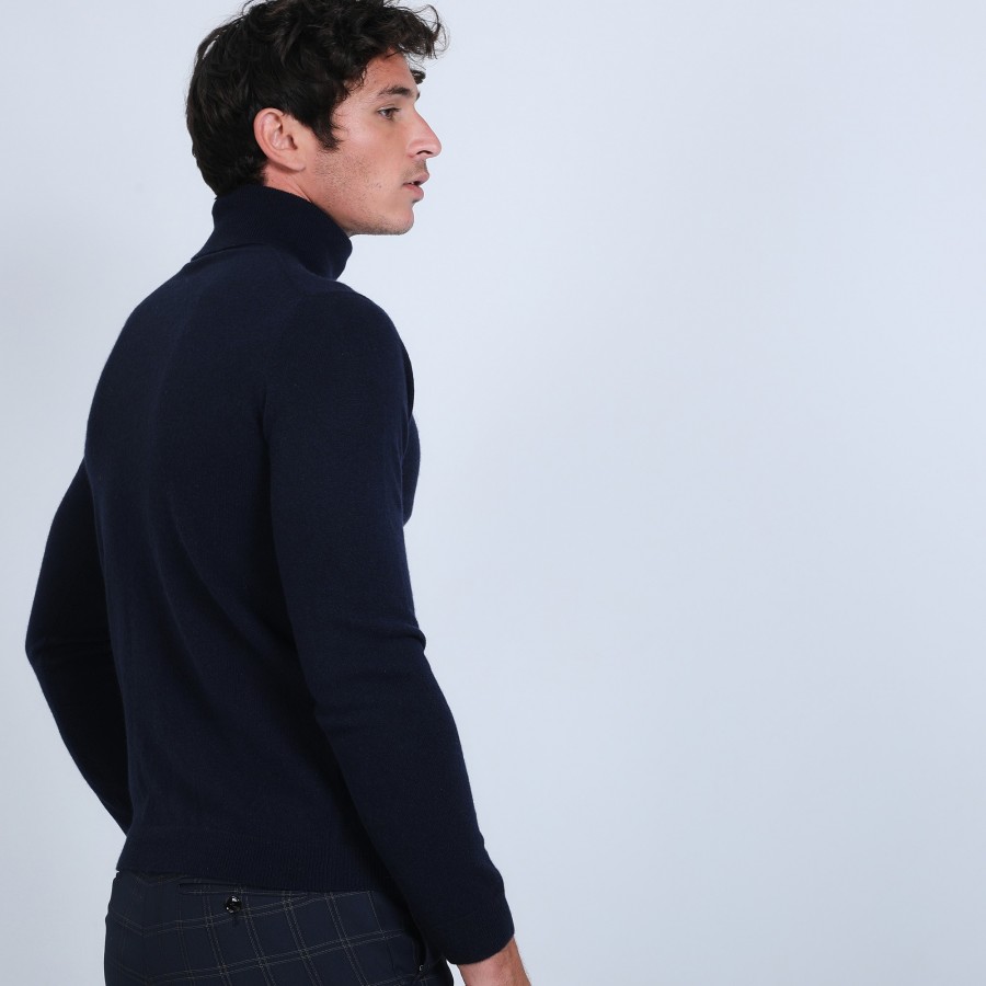Pull col roulé en cachemire - Bruno