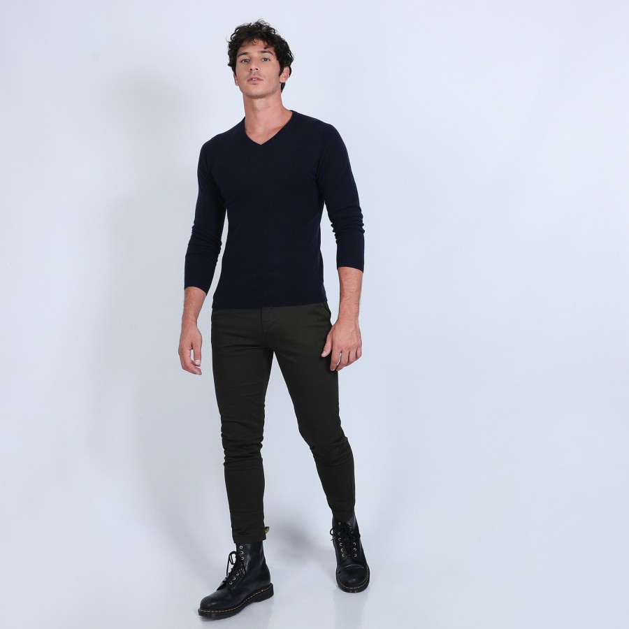 Pull col V en cachemire - Benjamin