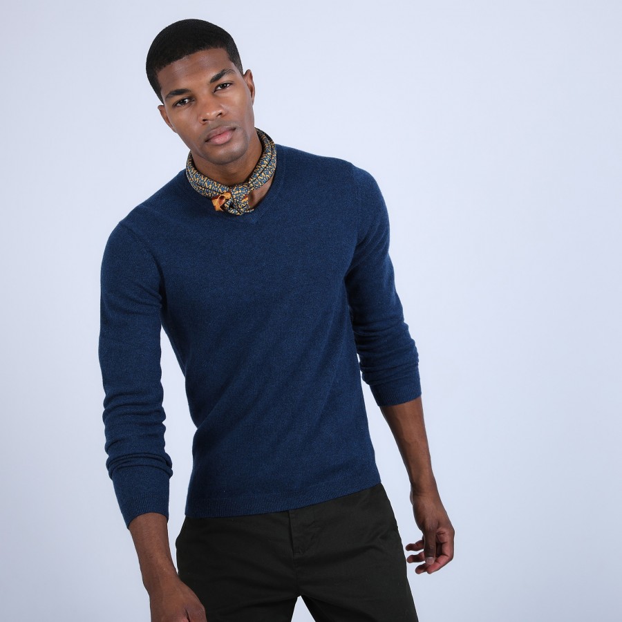 Pull col V en cachemire - Benjamin