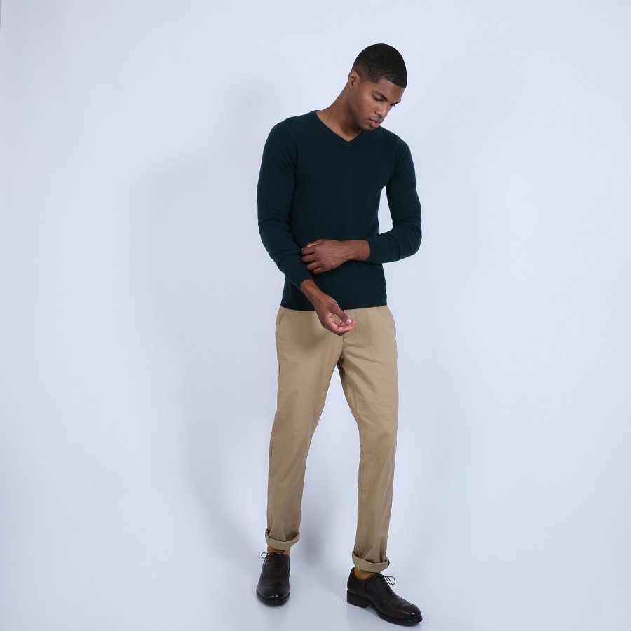 Pull col V en cachemire - Benjamin