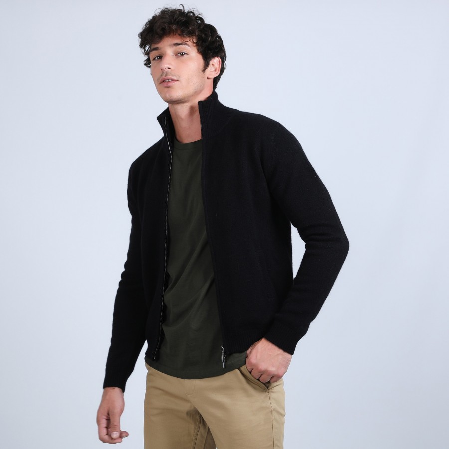 Gilet zippé en cachemire 4 fils - Balthazar
