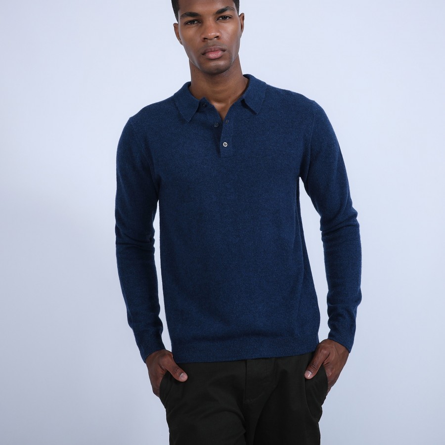 Pull col polo en cachemire - Emerson