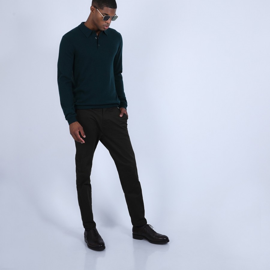 Pull col polo en cachemire - Emerson
