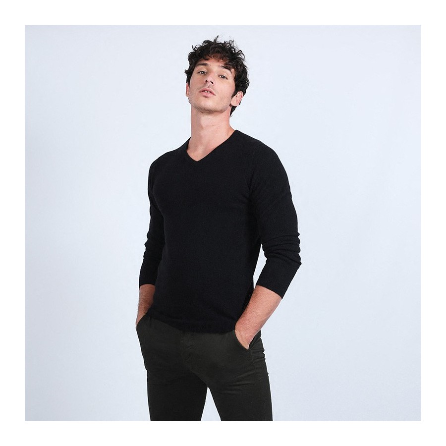 Pull col V en cachemire - Benjamin