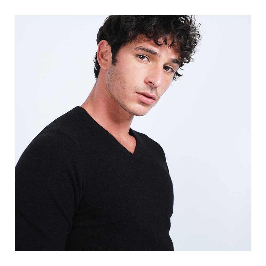 Pull col V en cachemire - Benjamin