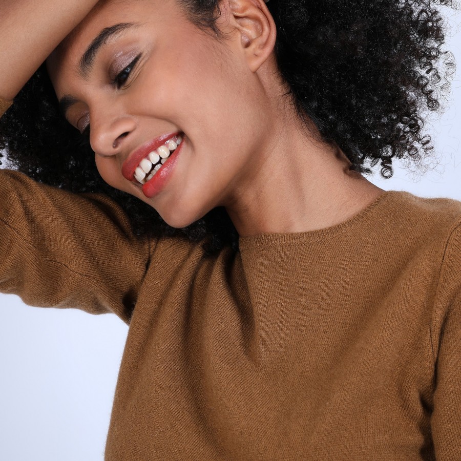 Pull col rond en cachemire intemporel - Evana