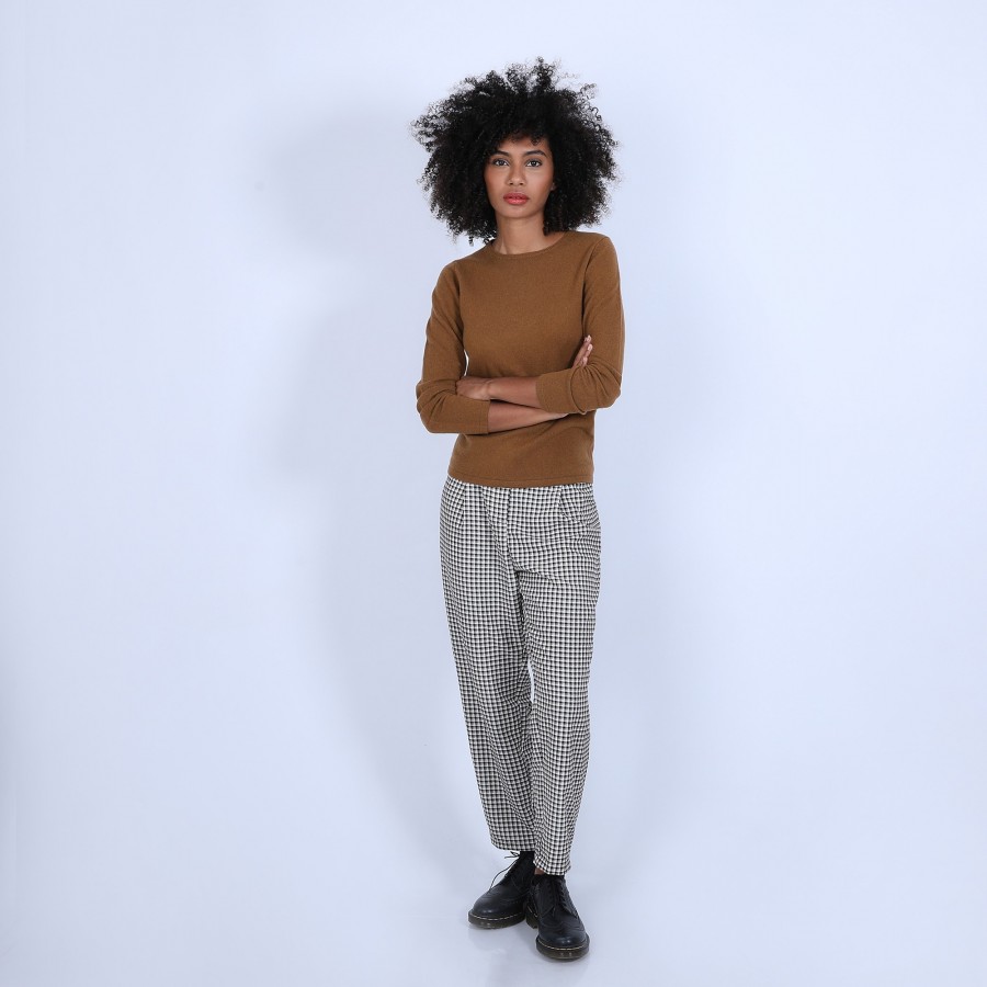 Pull col rond en cachemire intemporel - Evana