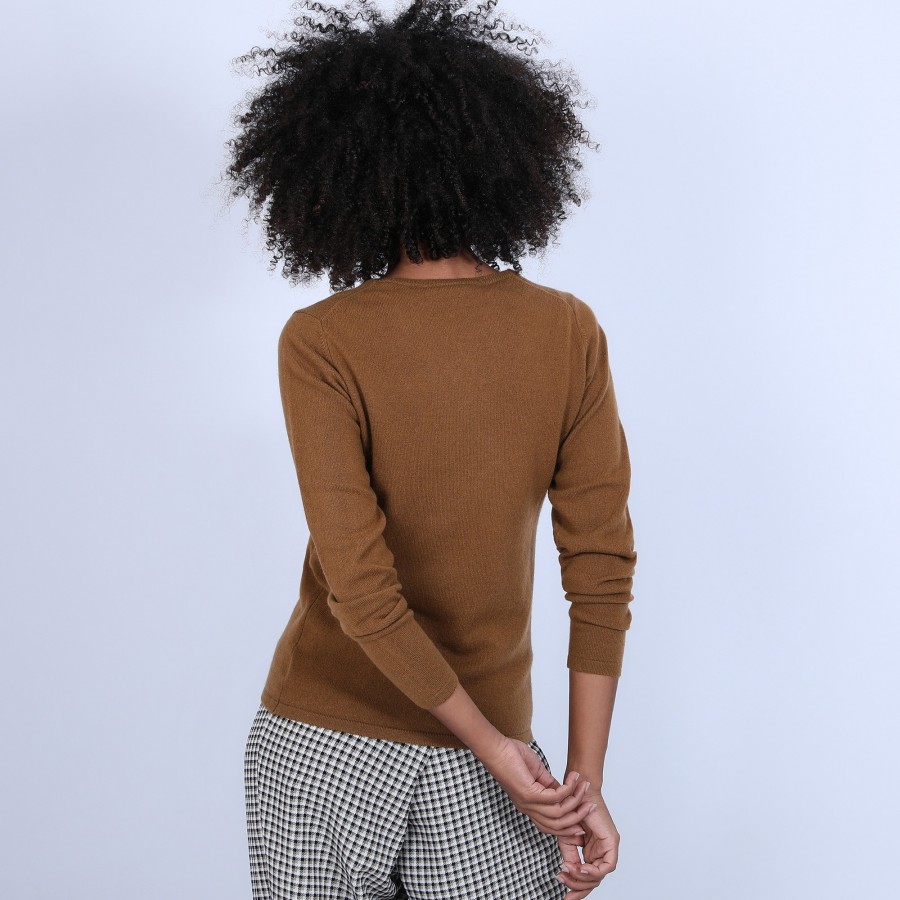 Pull col rond en cachemire intemporel - Evana