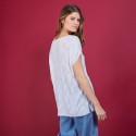 Long T-shirt en lin flammé - Coline