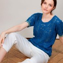 T-shirt tricoté en maille crochet - Claus