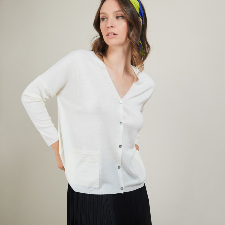 Cardigan oversize en laine - Bonte