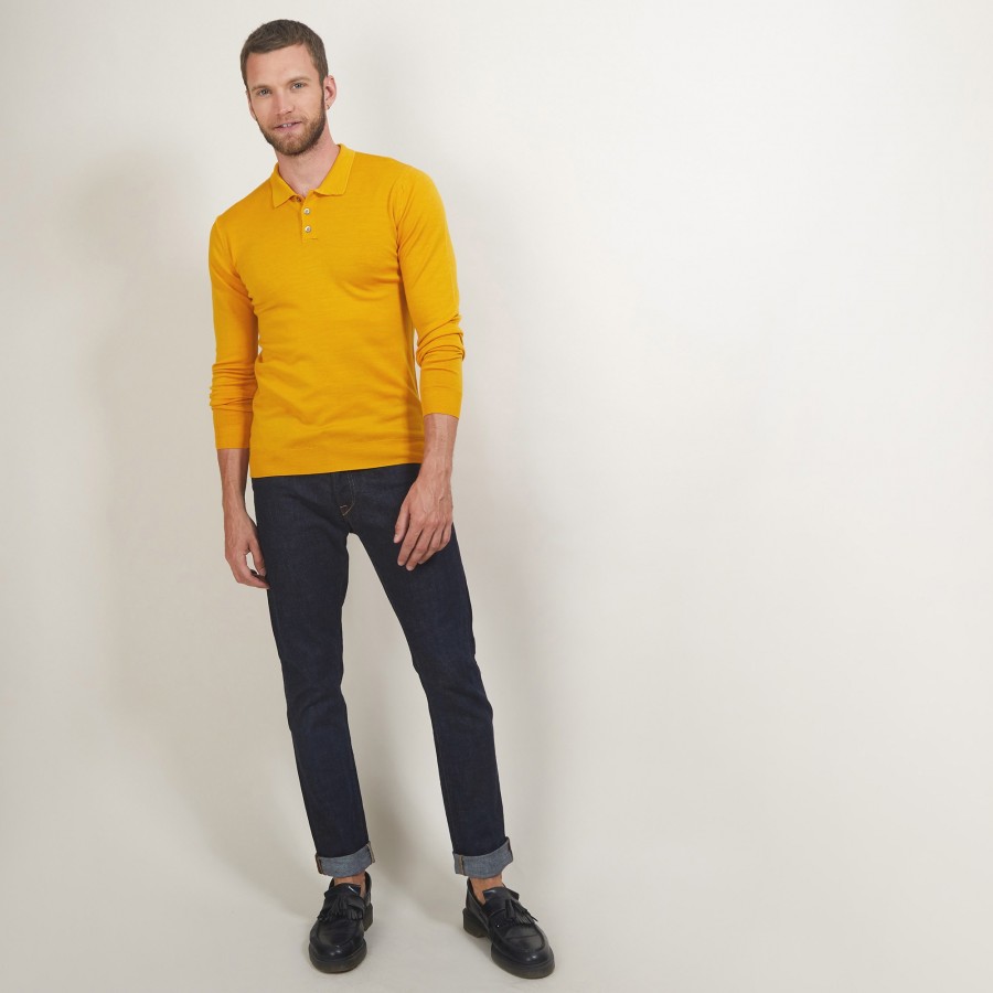 Pull col polo en laine - Eni