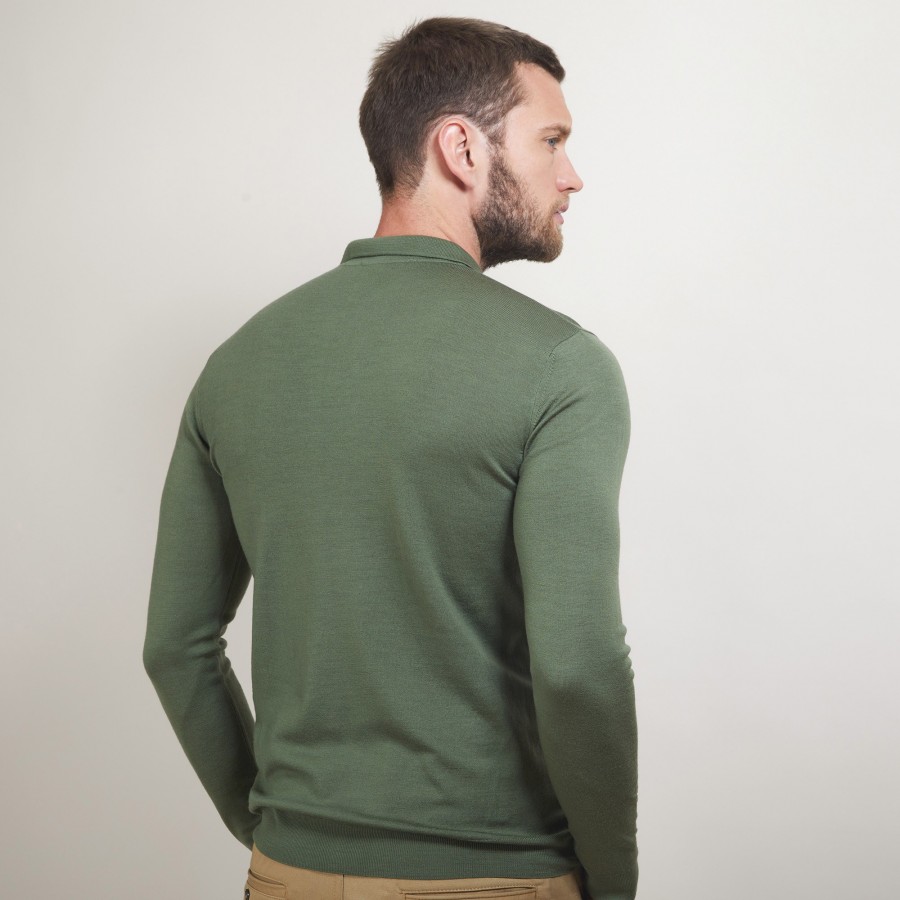 Pull col polo en laine - Eni