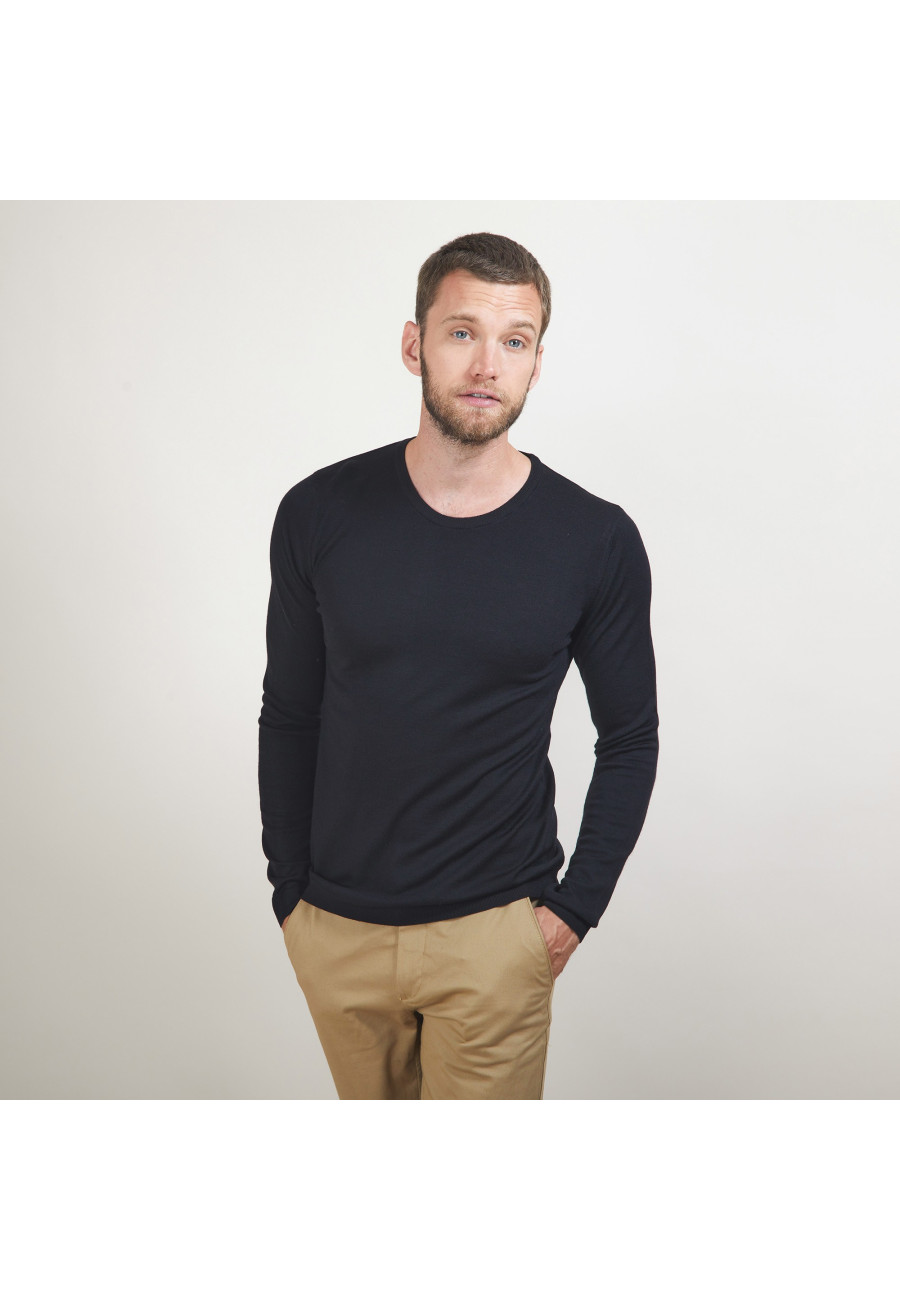 Pull col rond en laine - Bardem