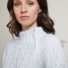 Pull col montant zippé en mohair - Gilda
