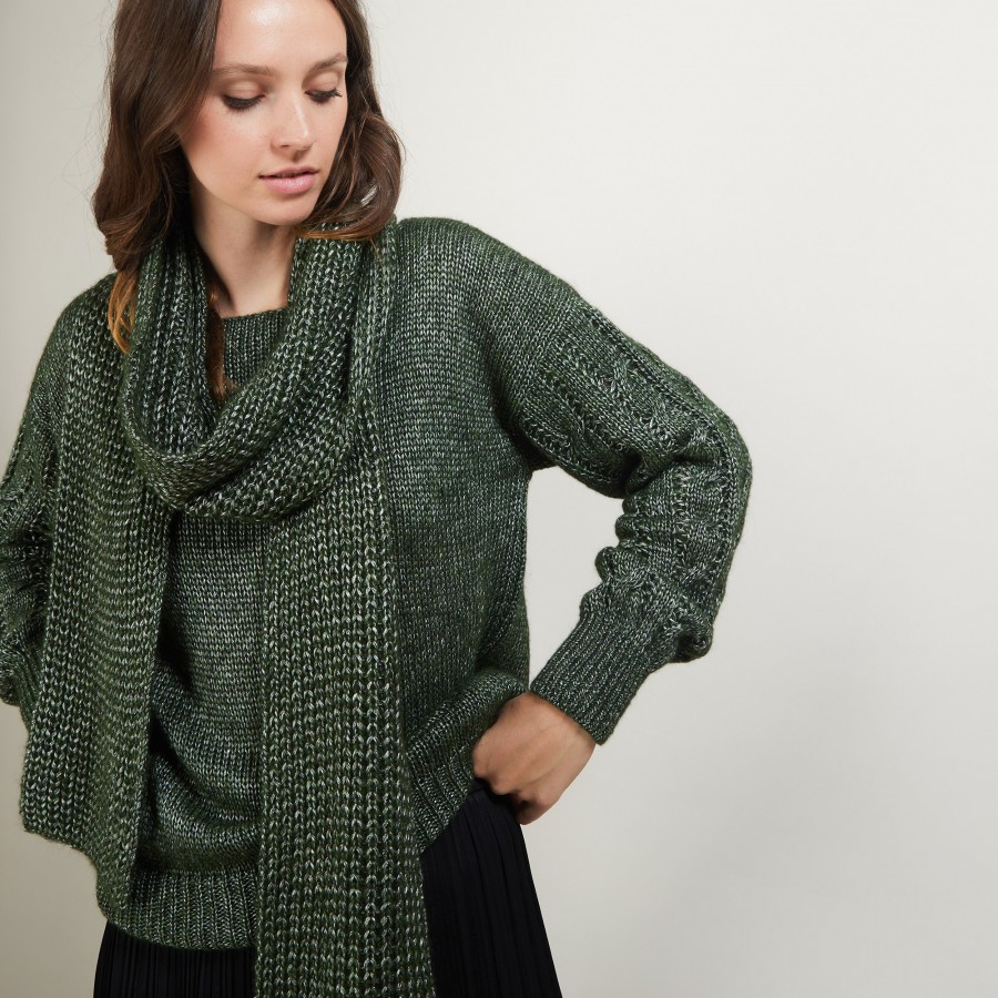 Echarpe en viscose et baby alpaga - Genu