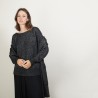 Echarpe avec poches en viscose et baby alpaga - Giva