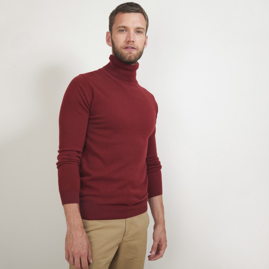 Pull col roulé en cachemire - Bruno