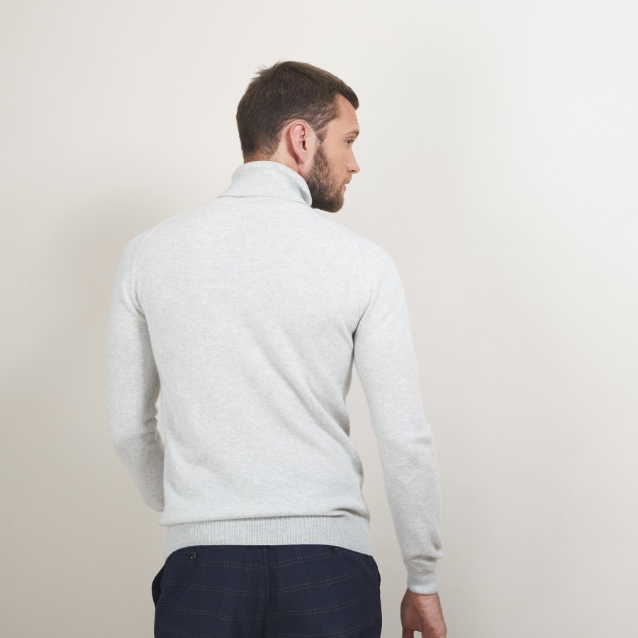 Pull col roulé en cachemire - Bruno
