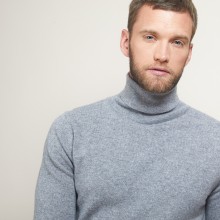 Pull col roulé en cachemire - Bruno