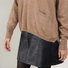 Pull col V 100% cachemire - Balba