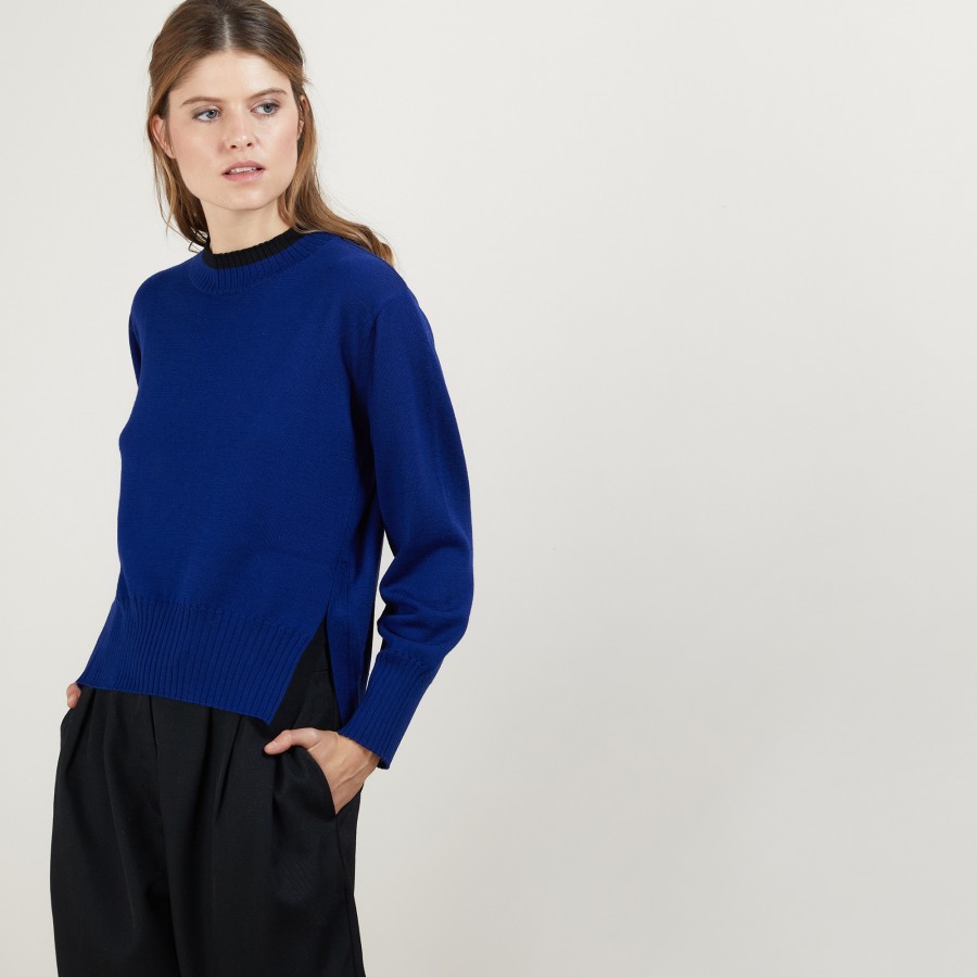 Pull bicolore en laine Gimmie