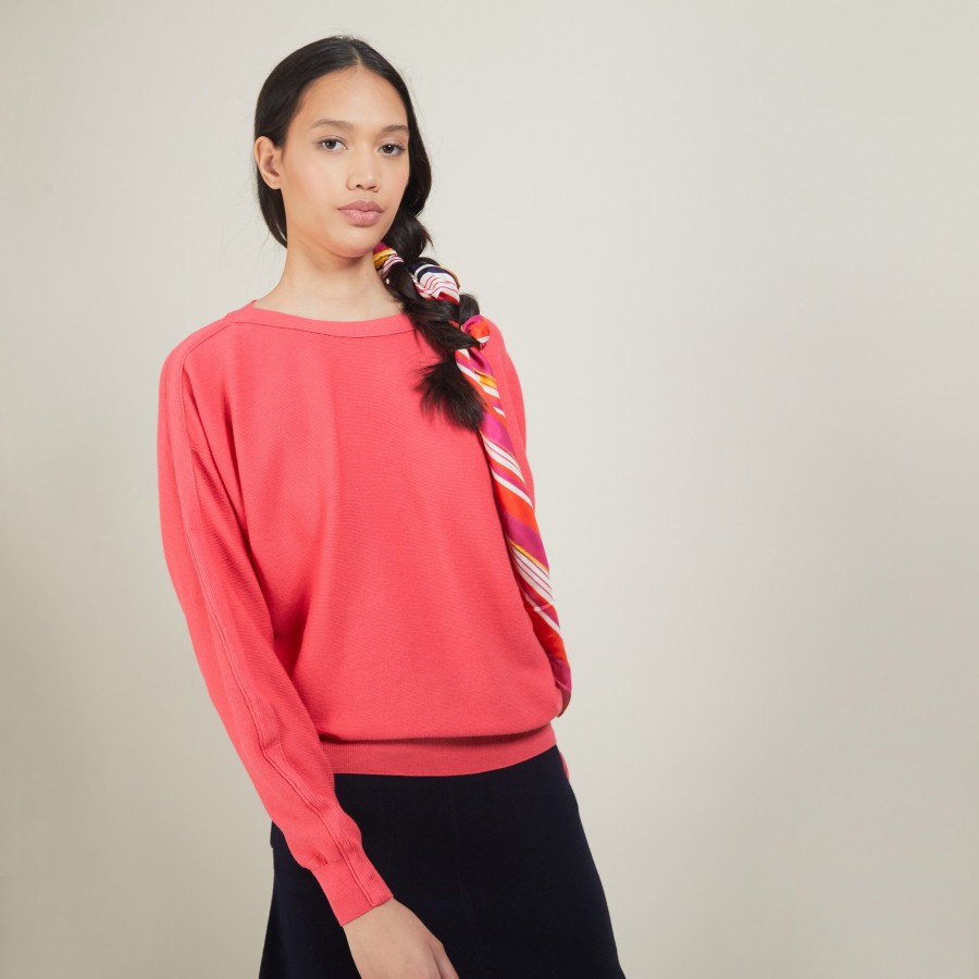 Pull col bateau en coton cachemire - Felice