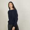 Pull col bateau en coton cachemire - Felice
