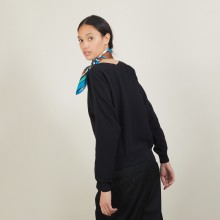 Pull col bateau en coton cachemire - Felice