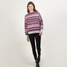 Pull motifs aztèques en  laine - Fidji