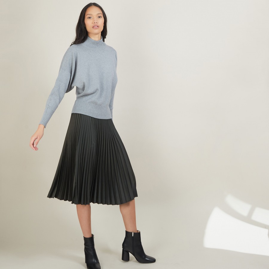 Pull col montant en coton cachemire - Fanny Pull col montant en coton cachemire - Fanny
