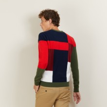 Pull motifs géométriques en cachemire - Lima