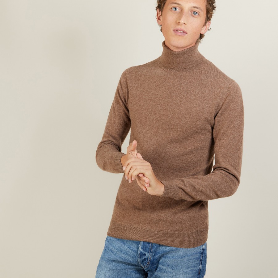 Pull col roulé en cachemire - Bruno