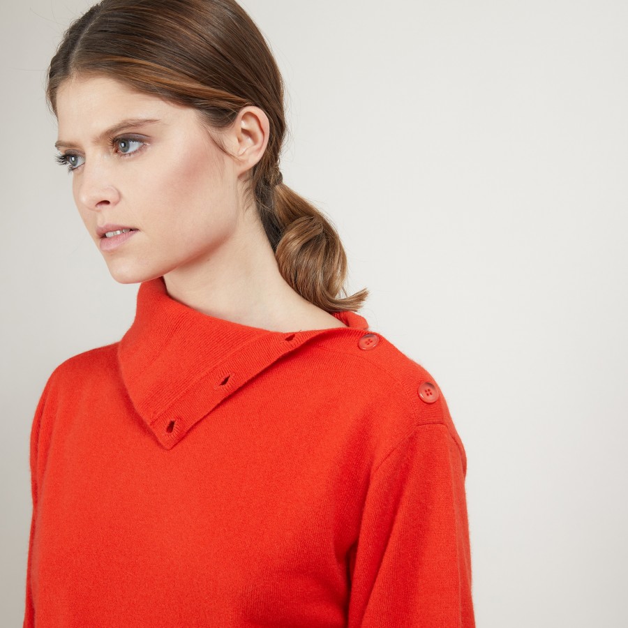Pull col boutonné en cachemire - Gretel bis Pull col boutonné en cachemire - Gretel bis