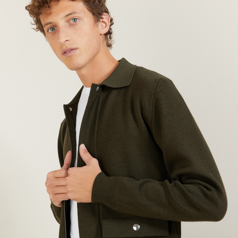 Veste à poches en laine - Leopol