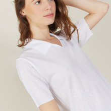 Polo manches courtes à motifs - Angie
