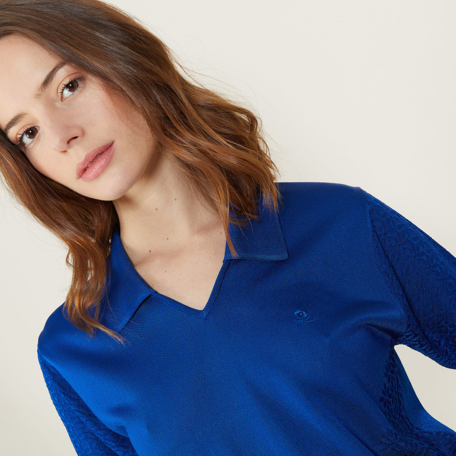 Polo manches courtes à motifs - Angie