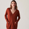 Cardigan boutonné col V en laine mérinos - Alister