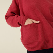 Pull ample en cachemire recyclé à poches - Davina