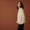 Pull oversize boutonné en mohair - Clea