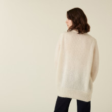 Cardigan boutonné col V en mohair - Anais