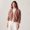 Gilet à côtes perlées en mohair - Camille
