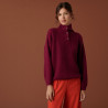 Pull oversize boutonné en mohair - Clea