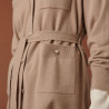 Veste boutonnée en cachemire col polo - Clemence