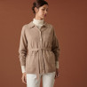 Veste boutonnée en cachemire col polo - Clemence