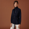 Veste boutonnée en cachemire col polo - Clemence