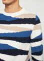 Pullover mit bunten Streifen aus Bio-Baumwolle - Recife