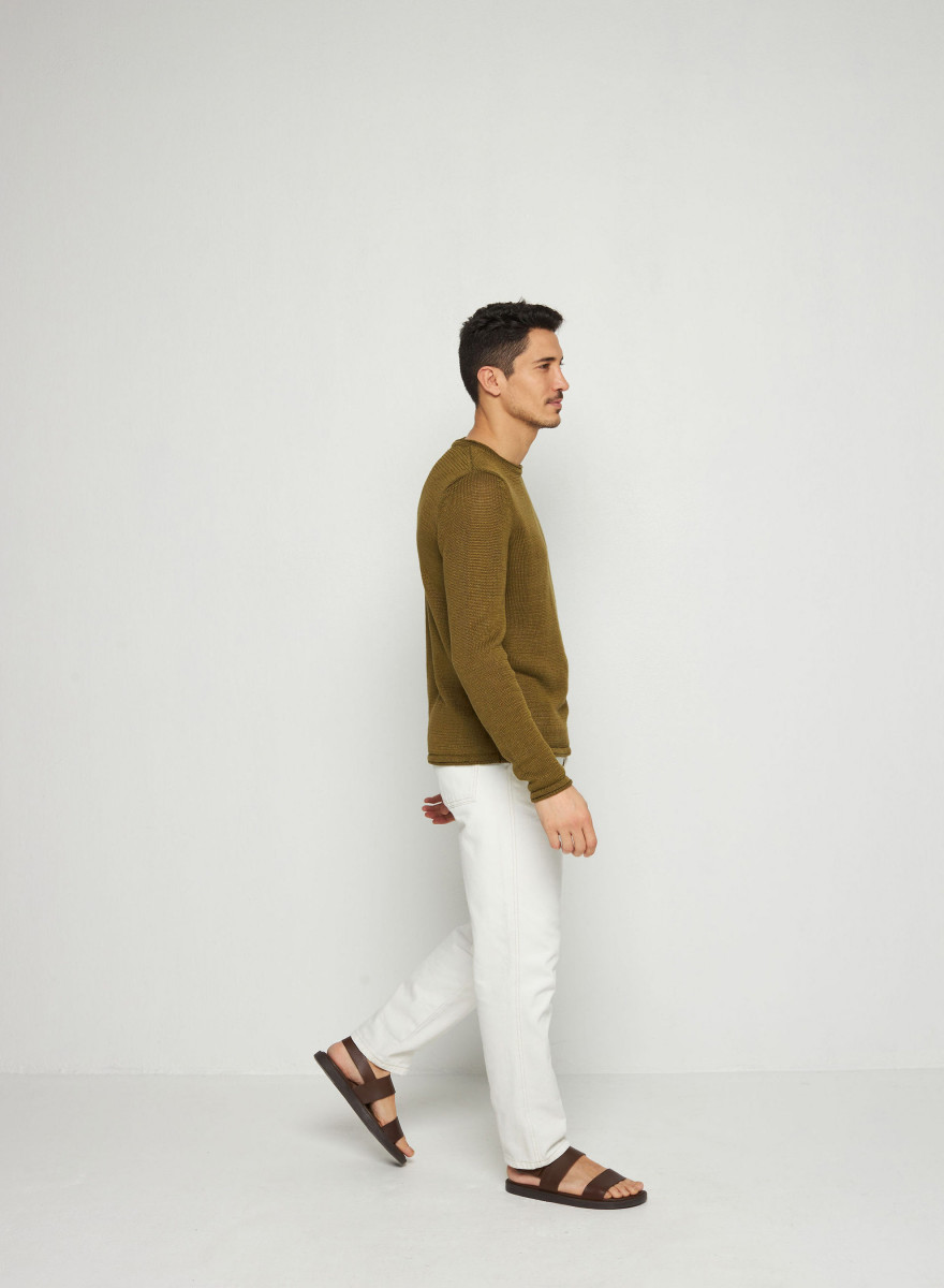 Leinenpullover mit Rundhalsausschnitt - Rudy