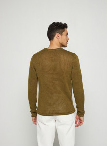 Leinenpullover mit Rundhalsausschnitt - Rudy